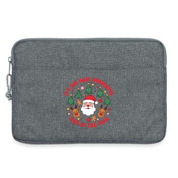 X-mas - It's the most wonderful time of the year - Laptoptasche 13" - Grau meliert - Vorne