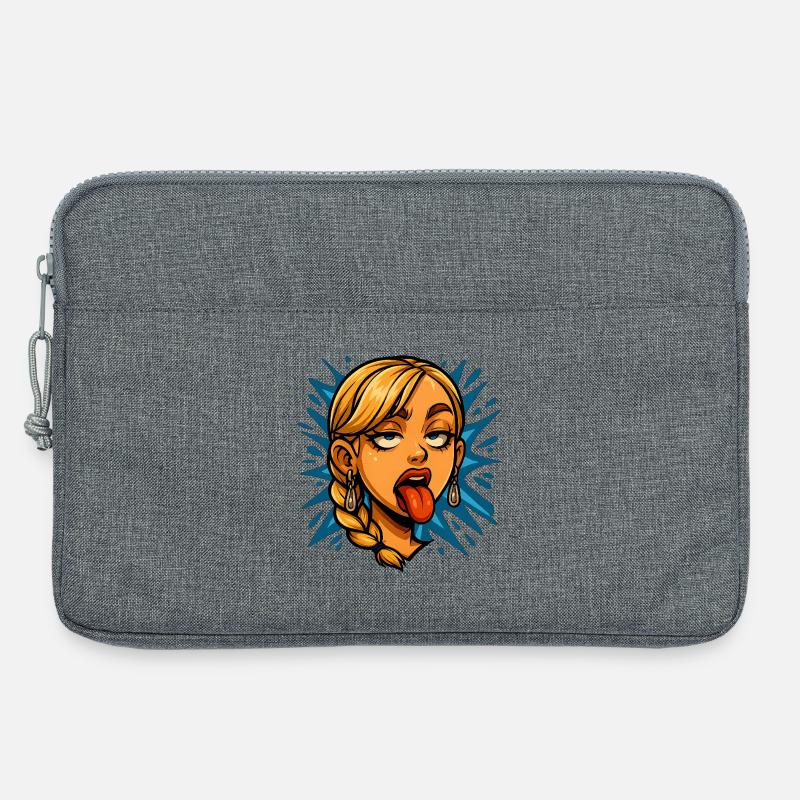 Grimasse - Laptoptasche 13" - Grau meliert