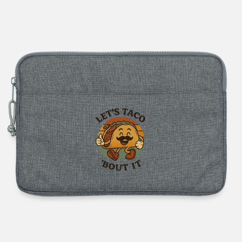 Let's Taco About It - Laptop bag 13" - heather grey