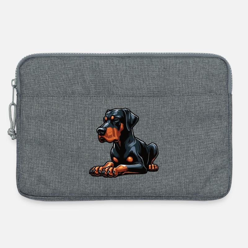 Dobermann Dobermannbesitzer Dobermannliebhaber - Laptoptasche 13" - Grau meliert