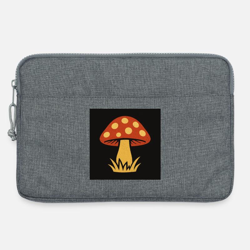 Red Hat Pilz im Retro-Stil - Laptoptasche 13" - Grau meliert