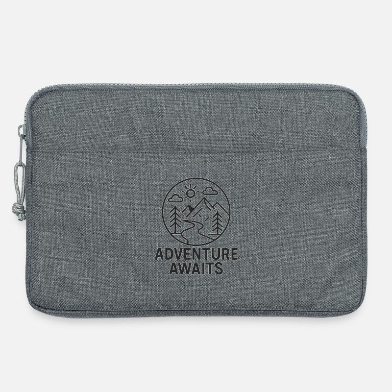 Abenteuer Ruft Berglandschaft - Laptoptasche 13" - Grau meliert