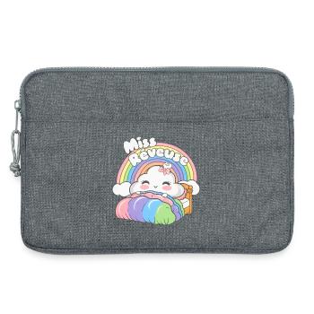 Miss Dreamer, Childhood Poetics and Imagination - Laptop bag 13" - heather grey - Front