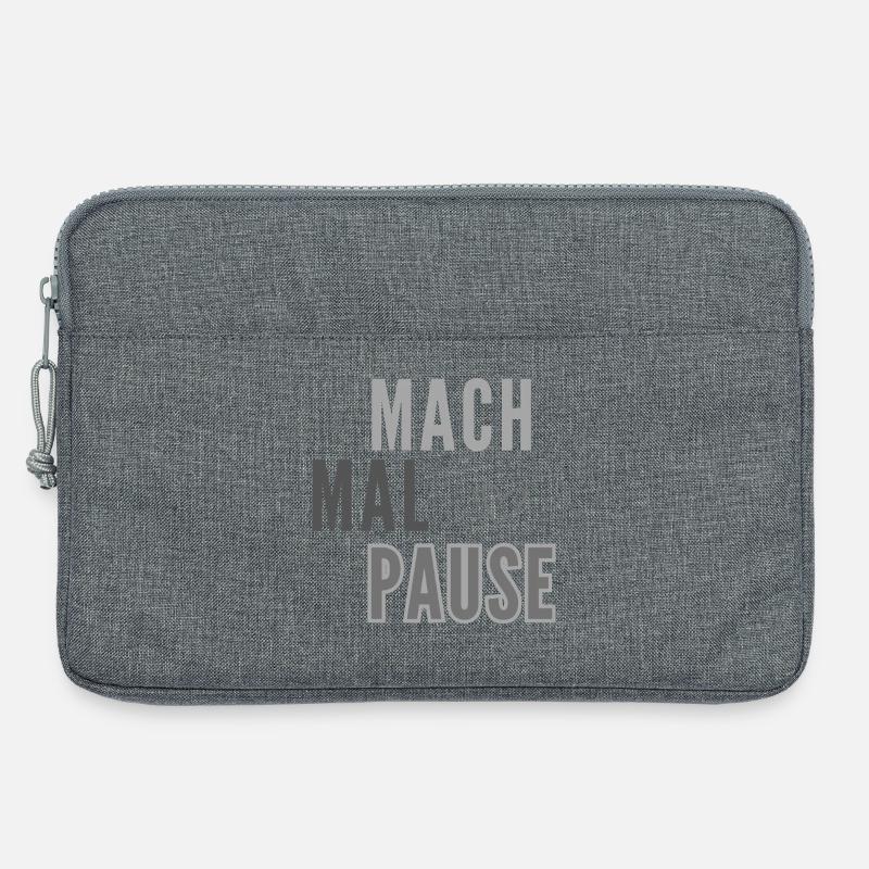 Mach Mal Pause Layout - Laptoptasche 13" - Grau meliert