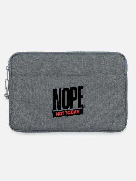 Not Today Bold Typography - Laptoptasche 13" - Grau meliert