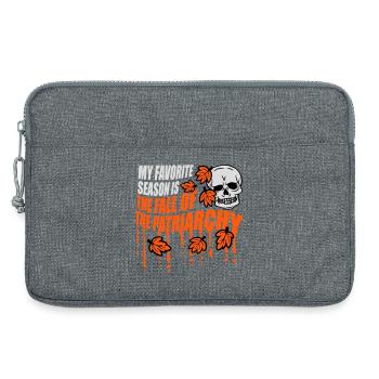 Ma saison préférée est La chute du patriarcat - Sacoche pour ordinateur portable 13 pouces - gris chiné - Devant