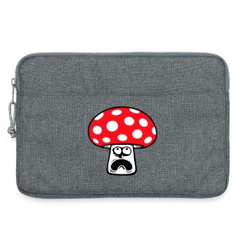 Pilz Verängstigt Panisch Oben Schauend Guckend - Laptoptasche 13" - Grau meliert - Vorne