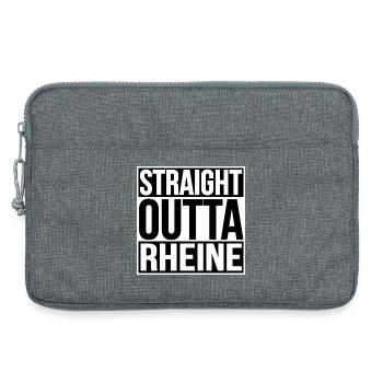 STRAIGHT OUTTA RHEINE - Laptoptasche 13" - Grau meliert - Vorne