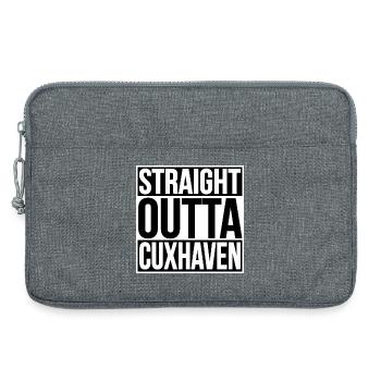Straight Outta Cuxhaven - Laptoptasche 13" - Grau meliert - Vorne