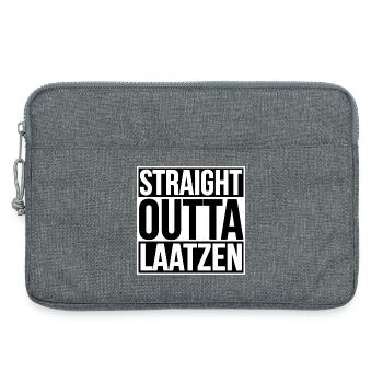 Straight Outta Laatzen - Sacoche pour ordinateur portable 13 pouces - gris chiné - Devant