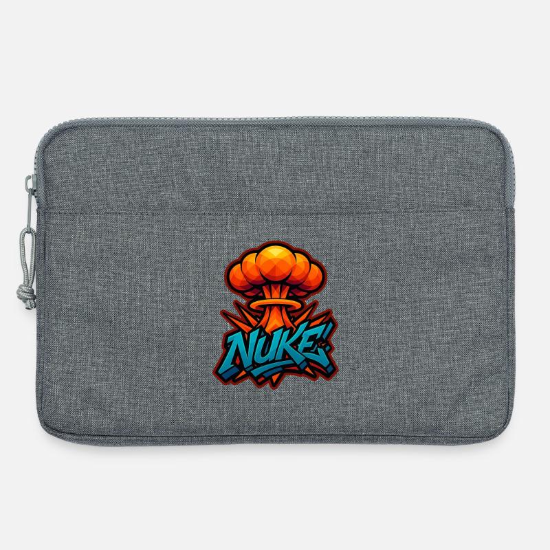 NUKE!  - Graffiti Explosion | exclusive Design - Laptop bag 13" - heather grey