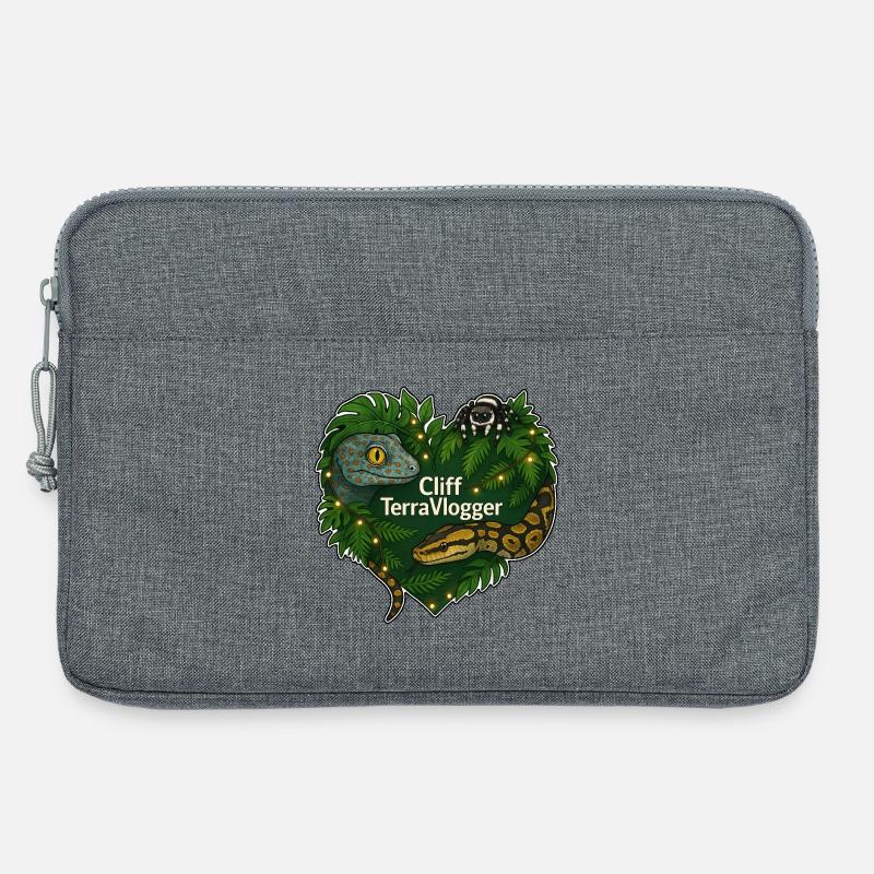 Cliff TerraVlogger Dschungel Herz - Laptoptasche 13" - Grau meliert