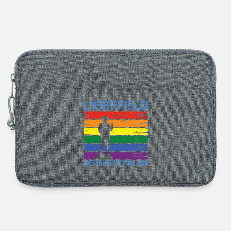 Liebefeld ❤ Leineweber PRIDE - Laptoptasche 13" - Grau meliert