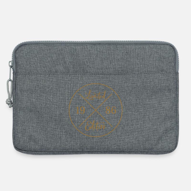 Geschenk 40. Geburtstag - Limited Edition 1986 - Laptoptasche 13" - Grau meliert