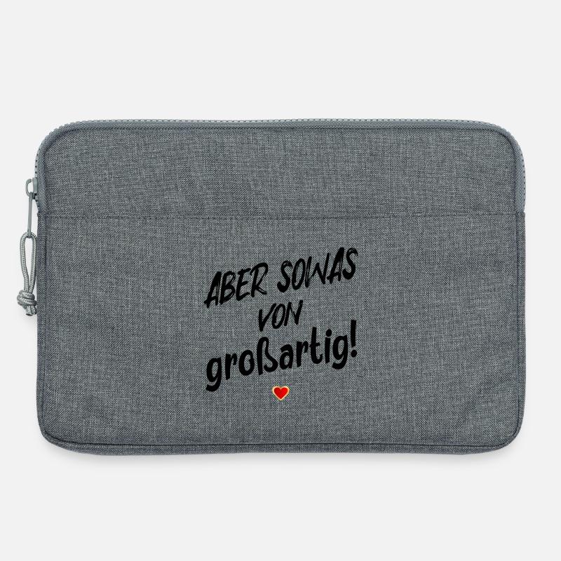GROßARTIG SEIN LOB SPRÜCHE - Laptoptasche 13" - Grau meliert