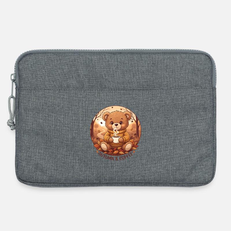 HERBST & KAFFEE - Laptoptasche 13" - Grau meliert