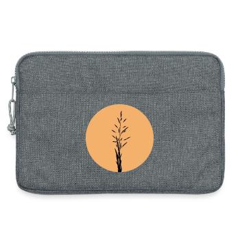  Silhouette in Sunset Circle - Laptop bag 13" - heather grey - Front