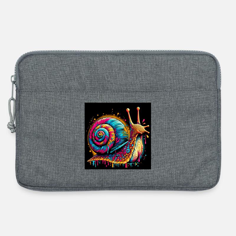 Schnecke - Laptoptasche 13" - Grau meliert