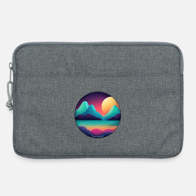 Mountain Sunset Lake - Laptoptasche 13" - Grau meliert
