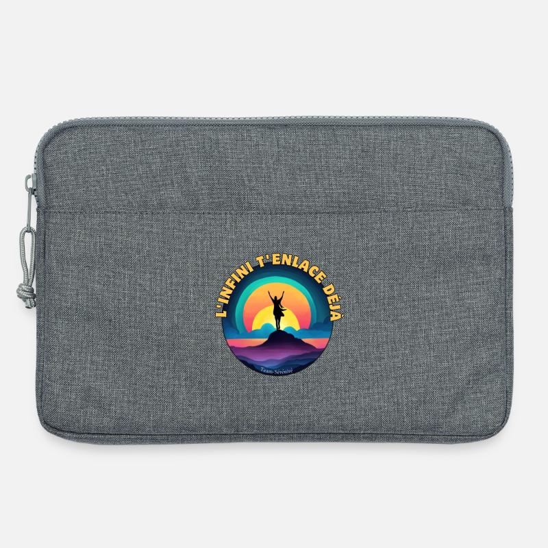 Unendlichkeit umarmt dich bereits - Laptoptasche 13" - Grau meliert