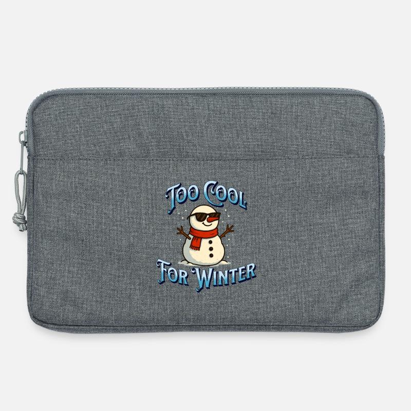 Too Cool For Winter Schneemann - Laptoptasche 13" - Grau meliert