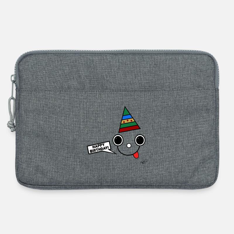 Koppie mit Partyhut - Laptoptasche 13" - Grau meliert