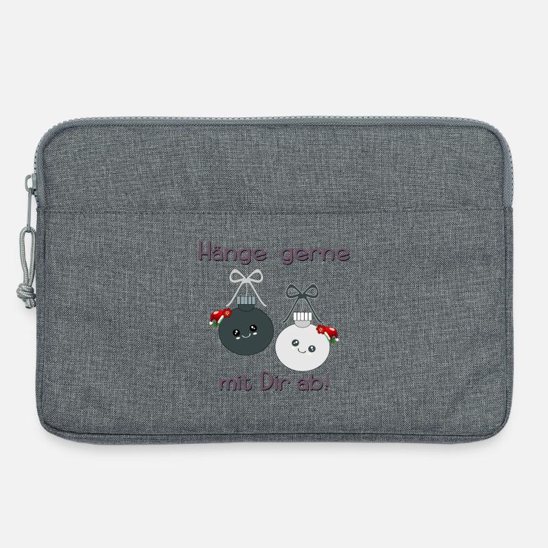 Weihnachtskugeln Weihnachten Freunde - Laptoptasche 13" - Grau meliert