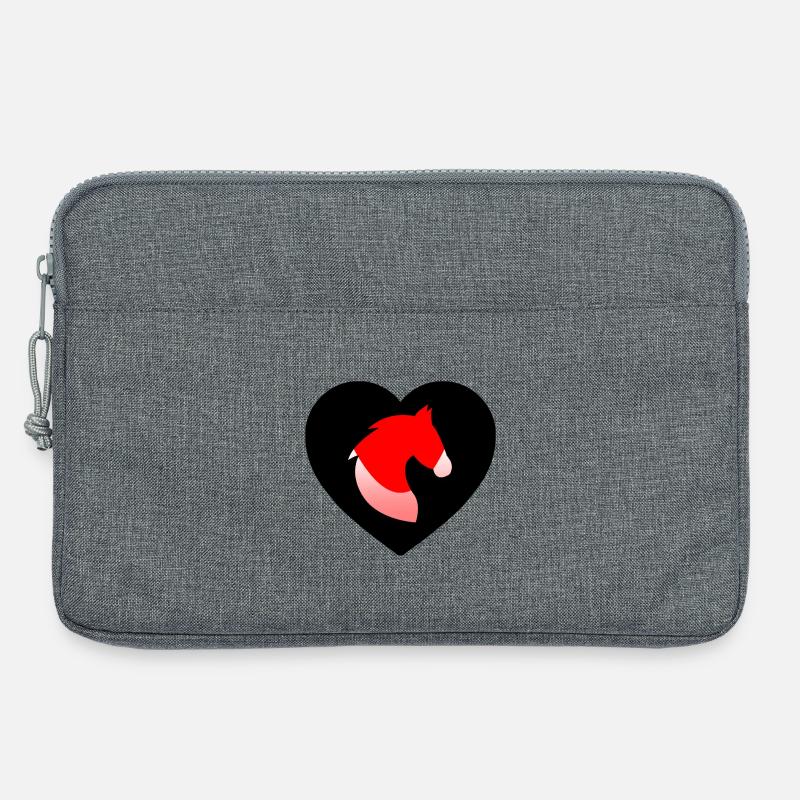 Pferde - Laptoptasche 13" - Grau meliert