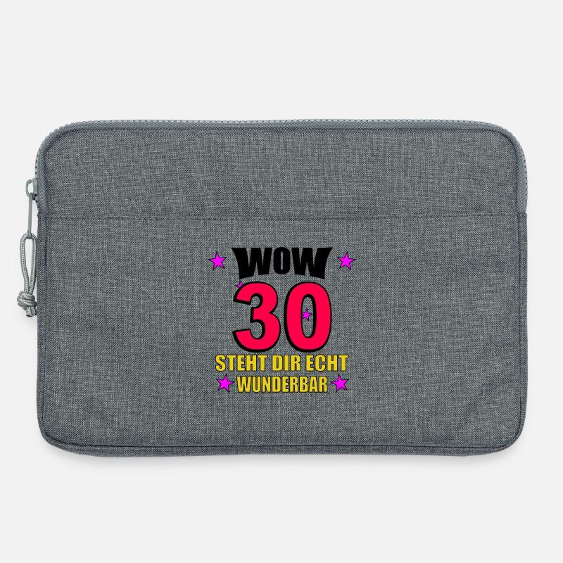 Steht Dir Echt Wunderbar - Laptoptasche 13" - Grau meliert