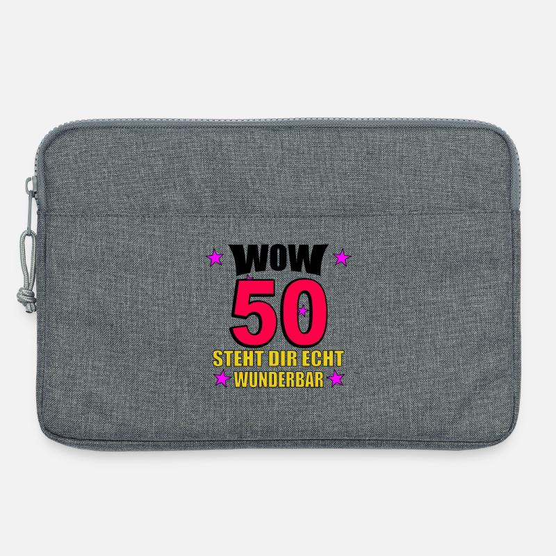 Steht Dir Echt Wunderbar - Laptoptasche 13" - Grau meliert