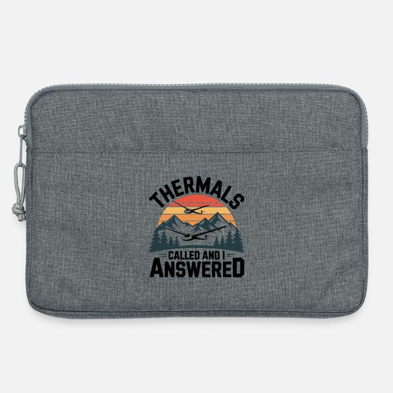 Glider Thermik ruft, ich antworte– Segelflug - Laptoptasche 13" - Grau meliert
