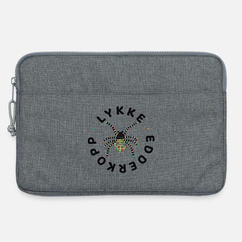 Glücksspinne - Laptoptasche 13" - Grau meliert