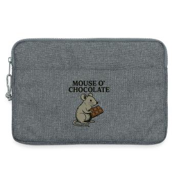 Mouse o'Chocolate Pun Mouse Chocolate - Laptop bag 13" - heather grey - Front