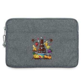 Fontaine à chocolat Fruit Friends Design - Sacoche pour ordinateur portable 13 pouces - gris chiné - Devant