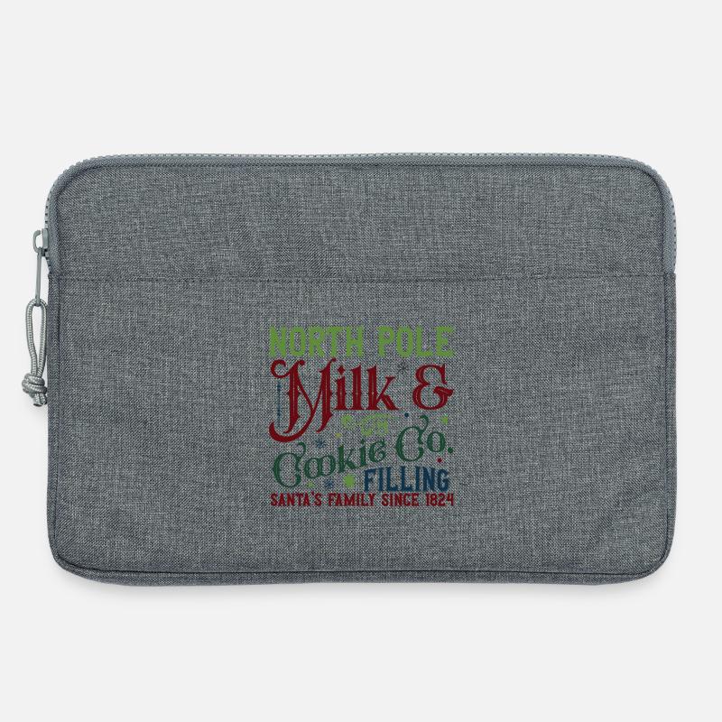North Pole Milk & Biscuits Collection - Laptop bag 13" - heather grey