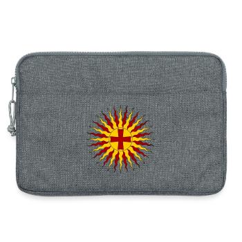 Eternal light of Jesus Christ - Laptop bag 13" - heather grey - Front