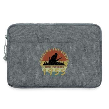 70. Geburtstag Rocking the crowd GIT 12/1955 - Laptoptasche 13" - Grau meliert - Vorne