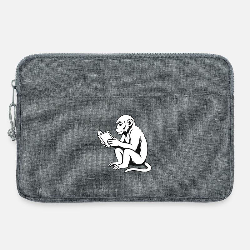 Affenbewusst - Laptoptasche 13" - Grau meliert