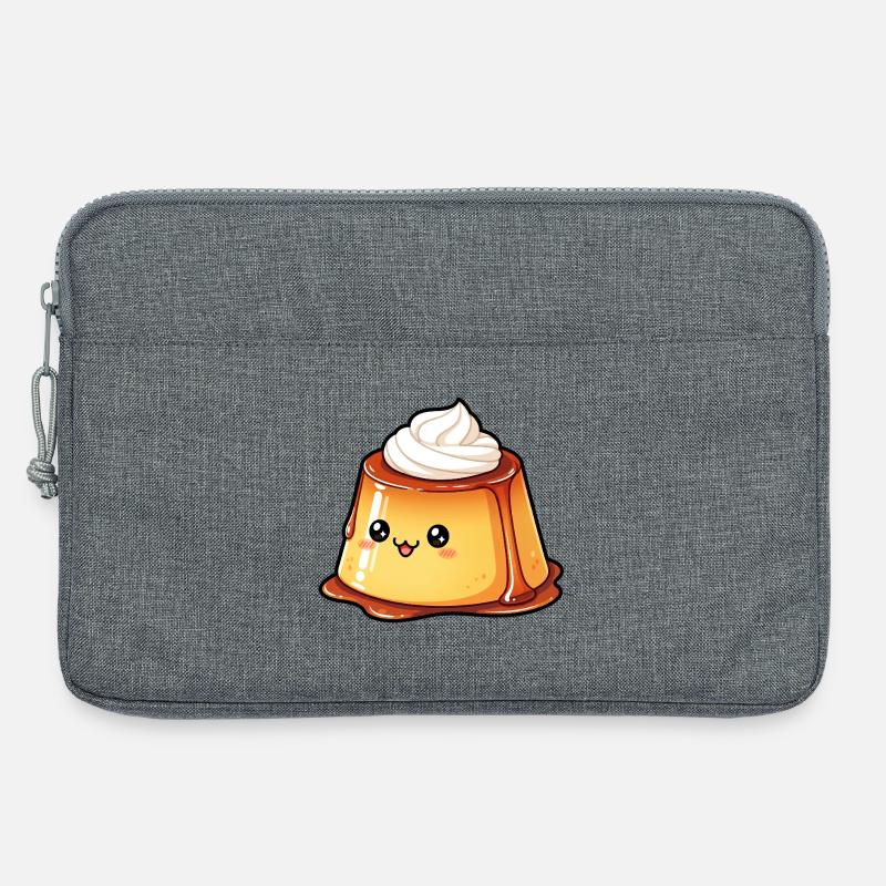Kawaii Karamellpudding - Laptoptasche 13" - Grau meliert
