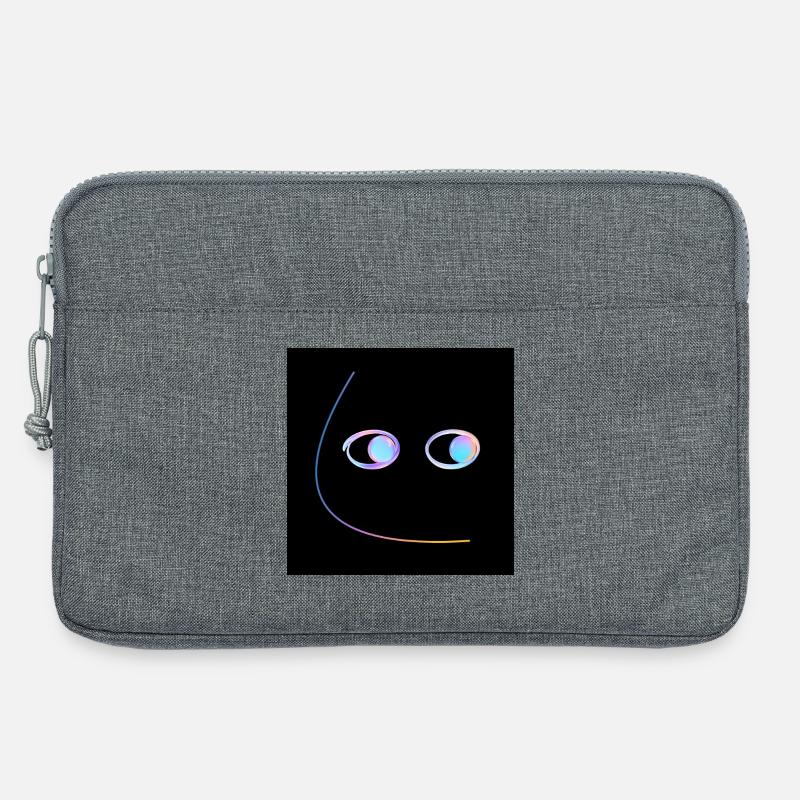 Seite Eye_Neon - Laptoptasche 13" - Grau meliert