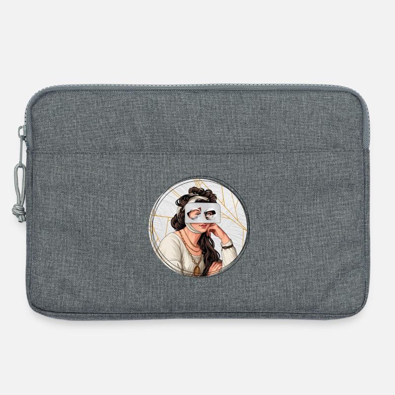Illustration // Blick durch Medikamente - Laptoptasche 13" - Grau meliert