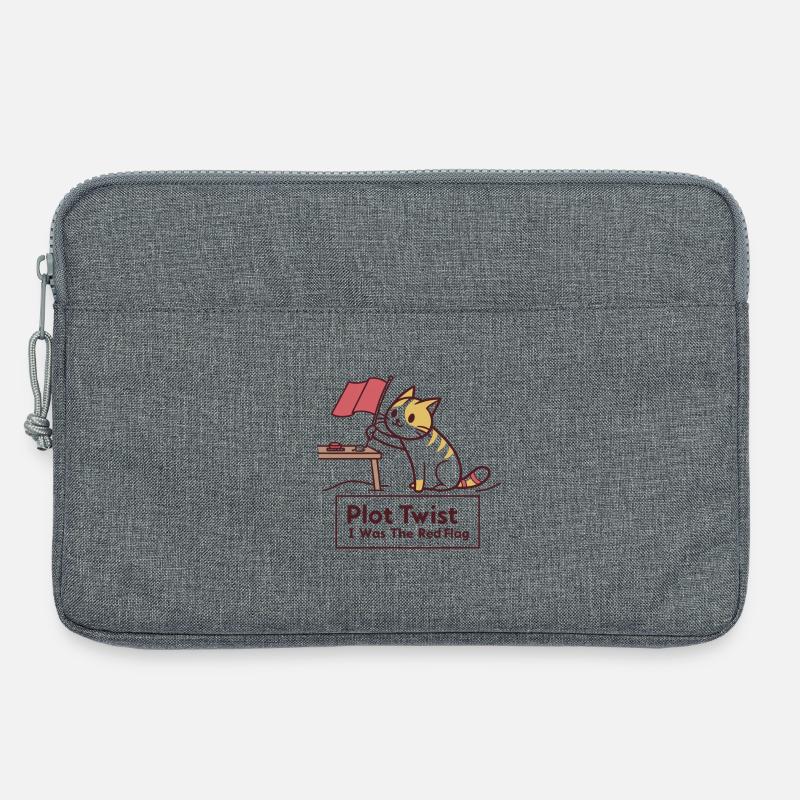 Plot Twist: I am the Red Flag - Laptoptasche 13" - Grau meliert