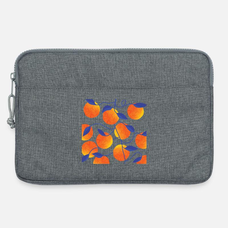 Oranges - Laptop bag 13" - heather grey