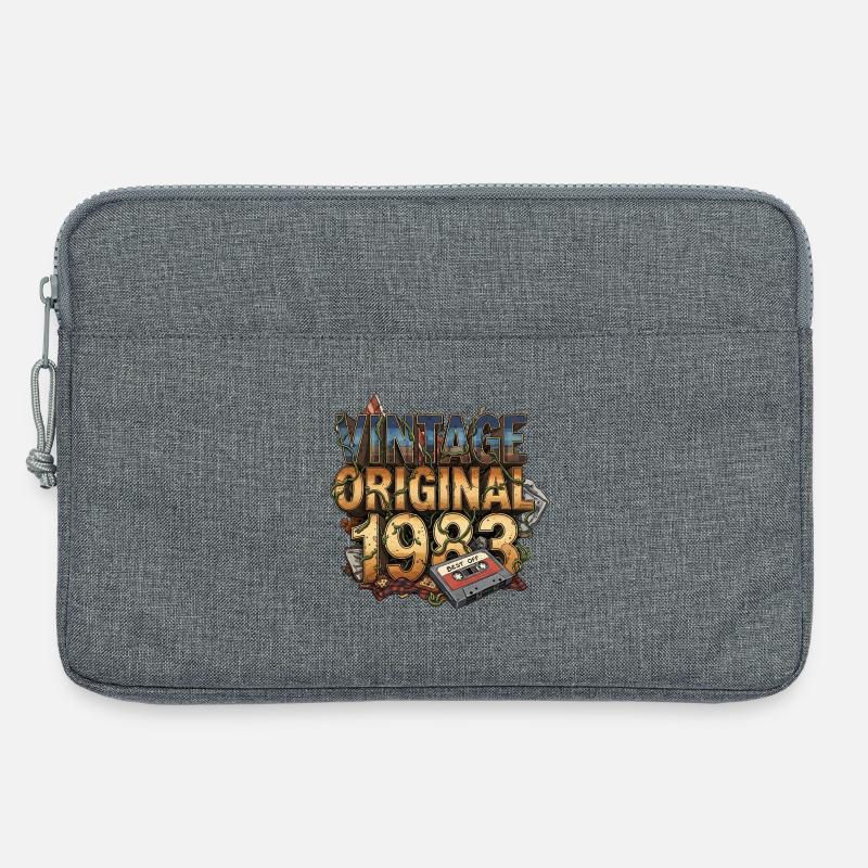 Vintage Original 1983 - Laptoptasche 13" - Grau meliert