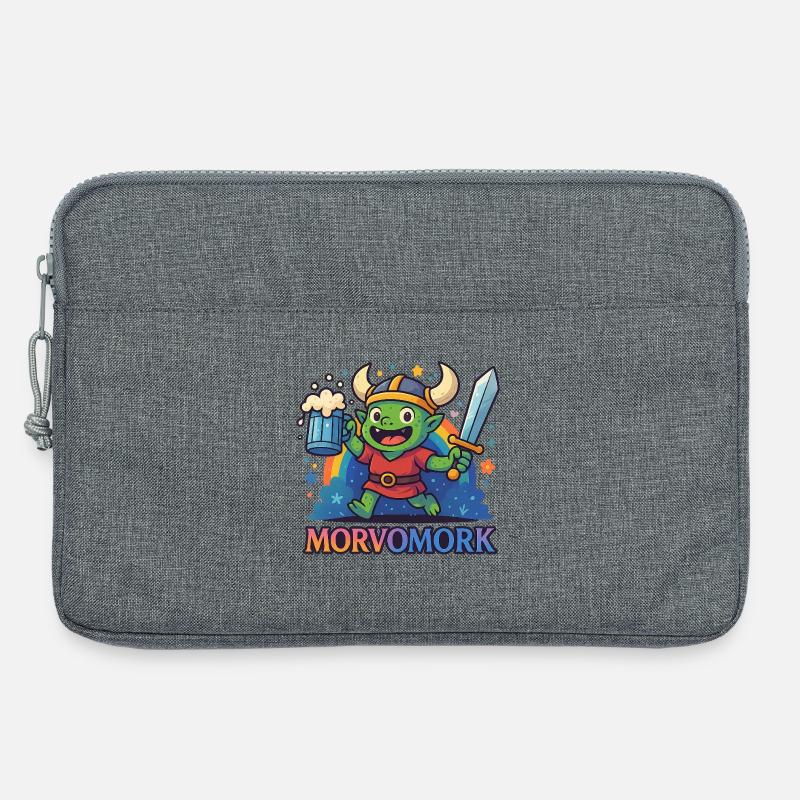 Goblin Viking Spaßheld - Laptoptasche 13" - Grau meliert