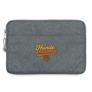 Hundemama Vintage Pfoten - Laptoptasche 13" - Grau meliert - Vorne