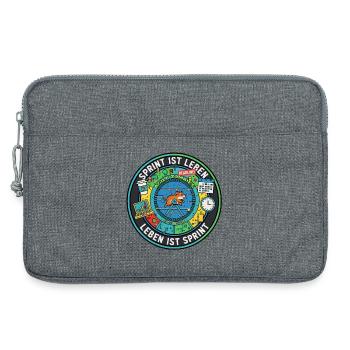 Sprint is life: Agile zombies in the hamster wheel - Laptop bag 13" - heather grey - Front