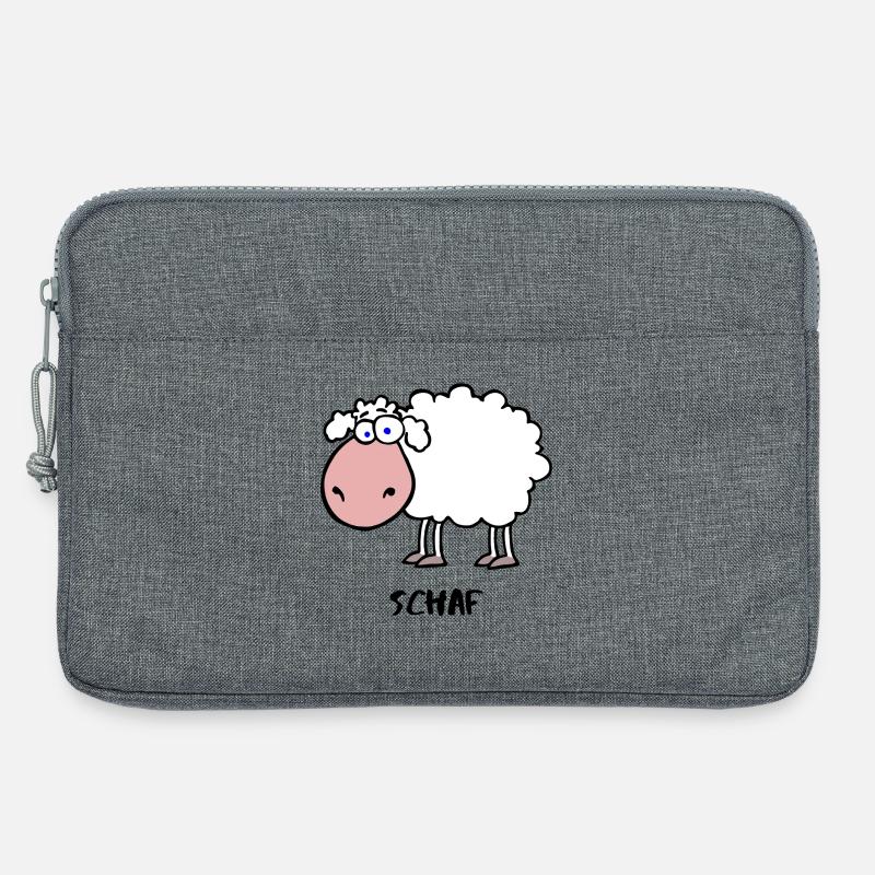 Schaf - Laptoptasche 13" - Grau meliert