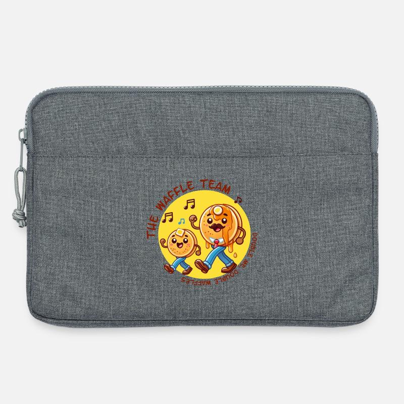 Team Waffle - Laptoptasche 13" - Grau meliert