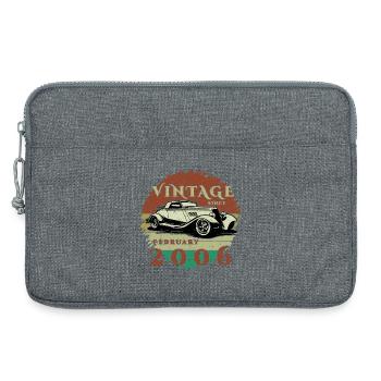 20e anniversaire - Classiques - Millésime depuis 2006 - Sacoche pour ordinateur portable 13 pouces - gris chiné - Devant